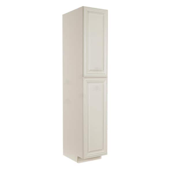 LIFEART CABINETRY Princeton Assembled 18 in. x 96 in. x 27 in. Tall Pantry with 2-Doors in Off-White