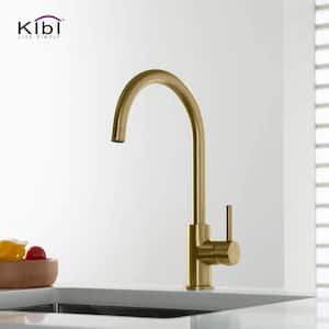 Lowa Single Handle Sink Bar Faucet in Brushed Gold