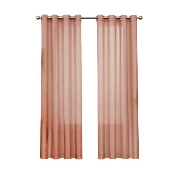 Eclipse Cameo Solid Grommet Room Darkening Curtain - 52 in. W x 63 in. L
