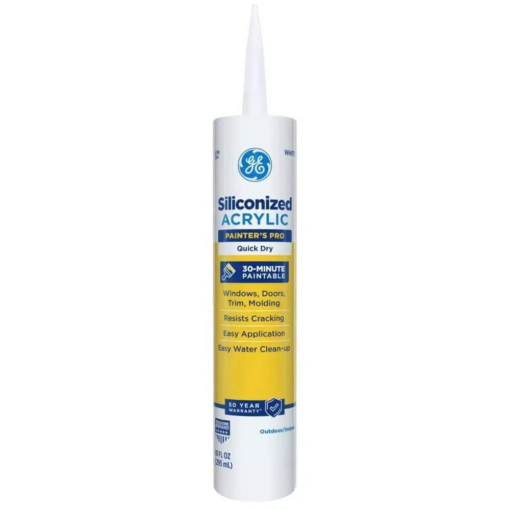GE Painter's Pro 10.1 oz. Siliconized Acrylic Quick Dry Caulk