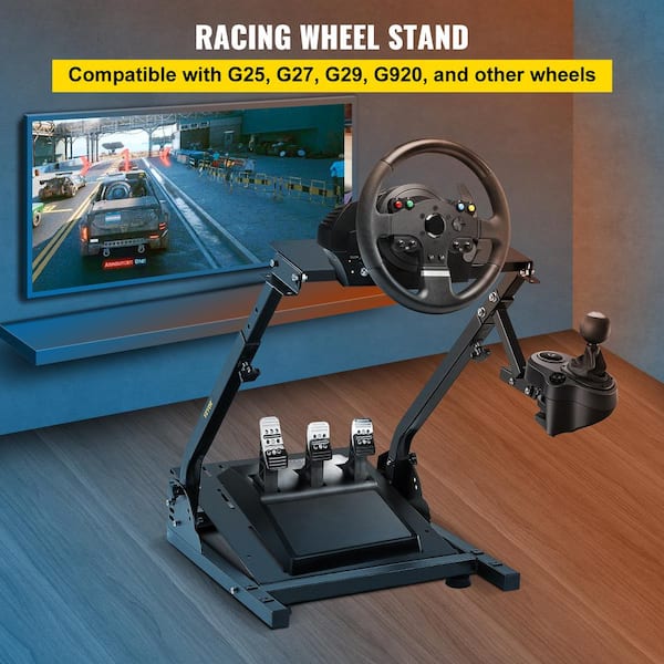 Anman Racing Wheel Stand fits Logitech G25 G27 G29 Thrustmaster NO Seat  Steering Wheel Shifter Pedal