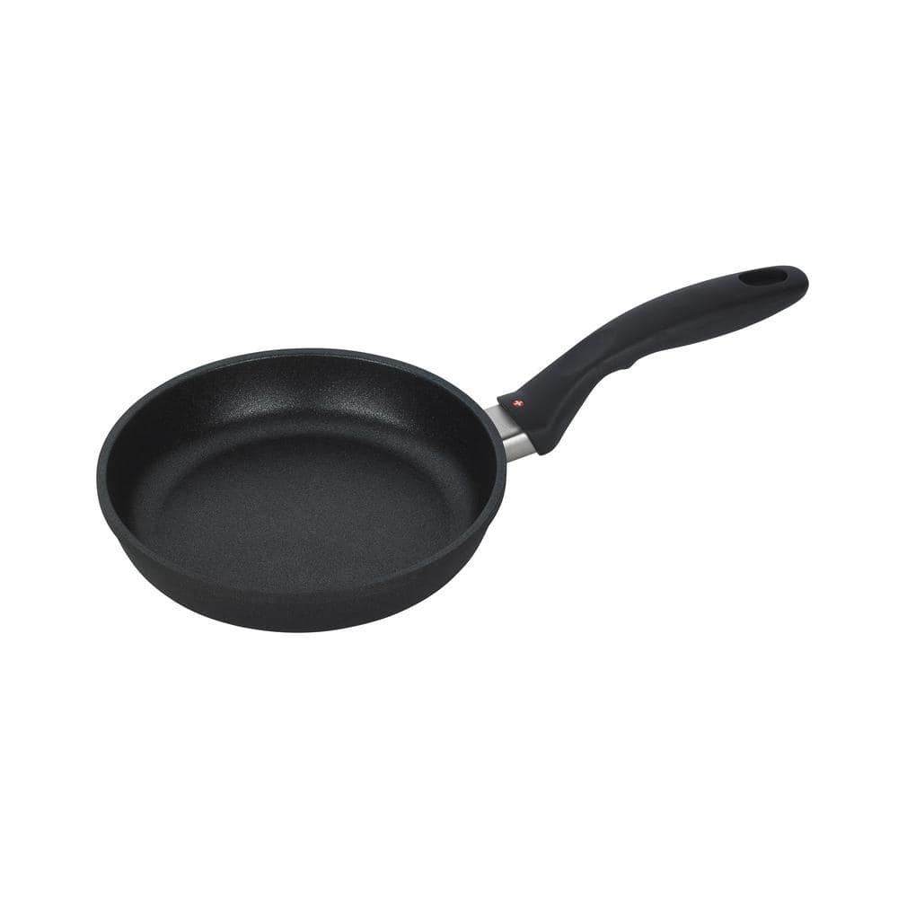 Black Aluminum Non-stick Fry Pan with Lid, 12.5 inches