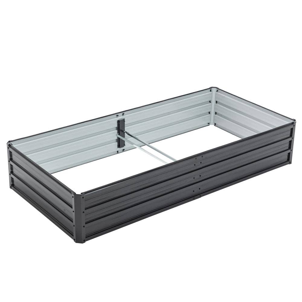 Avex 6.2x3x1FT Black Metal Rectangular Raised Garden Bed No Bending Open-Ended Base Planter Box price history on PriceWatchPro