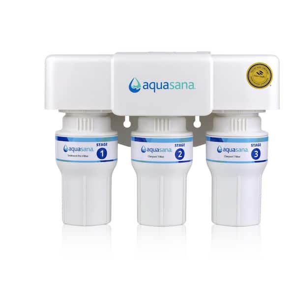 Under Sink Drinking Water Filter : 3-Stage : Fast Flow : Reduce up to 99.99% of PFAS, Lead, Chlorine & Cysts