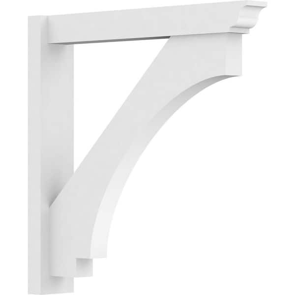 Ekena Millwork Imperial 5 in. W x 30 in. H x 30 in. D Signature Urethane Polyurethane Outlooker with Traditional Ends
