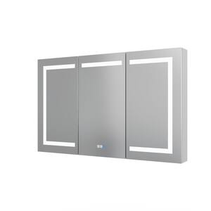 36 in. W x 30 in. H Large Rectangular Silver Aluminum Recessed 