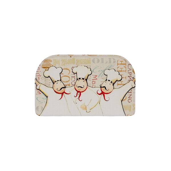 EverGrace Three Best Chef's Semi Circle Kitchen Mat 18in.x 30in