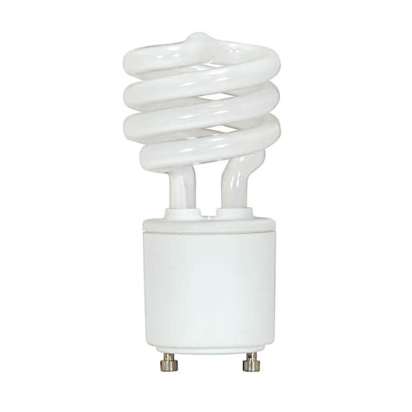 SATCO 60-Watt Equivalent T2 Bi Pin GU24 Base CFL Light Bulb, Cool White