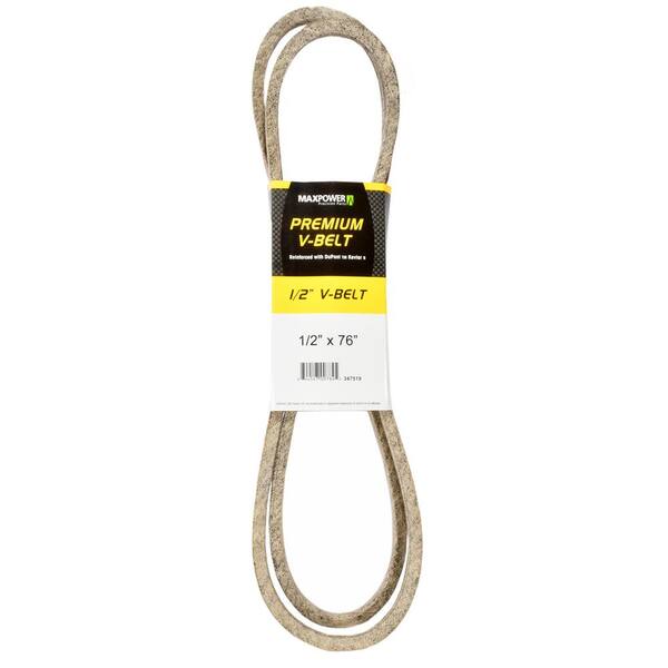 thumbnail image 2 of MaxPower Premium 1/2" X 76" Kevlar Reinforced V-Belt - Heavy Duty, Heat Resistant 2 of 13