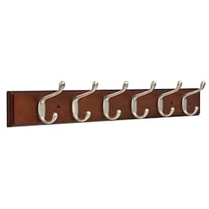 Dolen Wall Mounted Rail/Rack with 6 Coat and Hat Hooks Franklin Brass DOLWLM6-CHR-R Chrome 