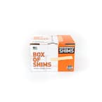 Nelson Wood Shims 8 in. Bulk Box of Pine Shims (224 Shims Per Box