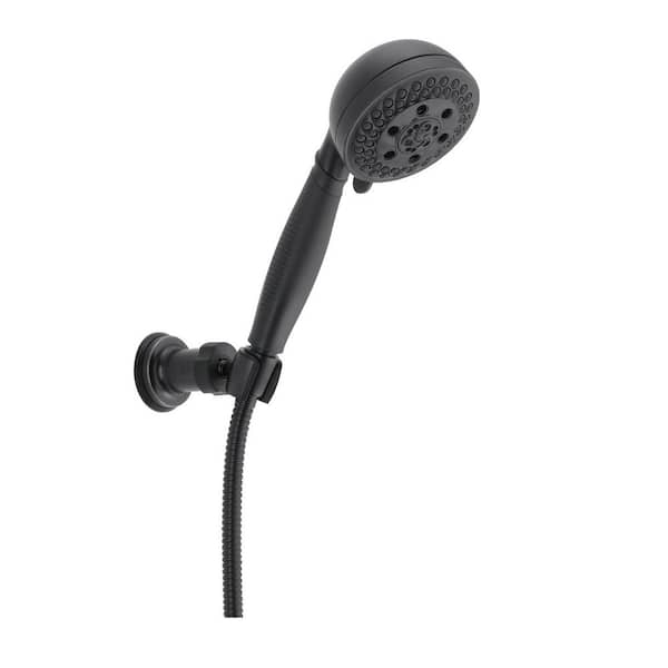 Delta 5-Spray Settings Wall Mount Handheld Shower Head 1.75 GPM in Matte  Black 75511BL - The Home Depot