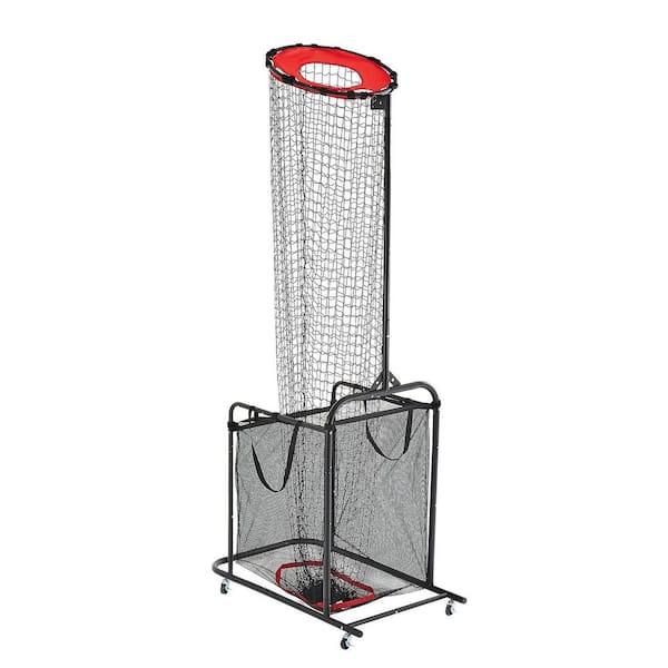 Volleyball Setter Training Equipment, Angle and Height Adjustable Volleyball Trainer, Portable Practice Net with Cart