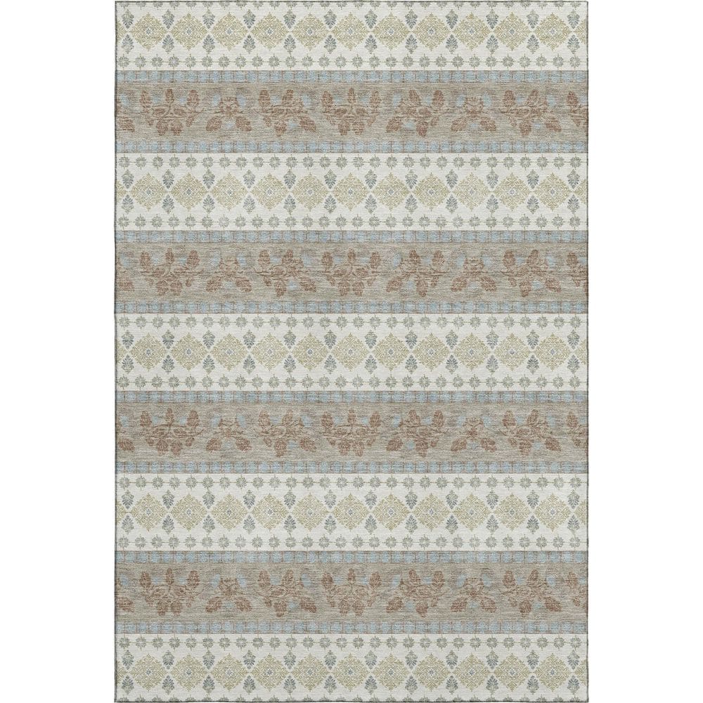 Mayfield Premium Machine Washable Abstract AMF2465 Ivory 10 ft. x 14 ft. Area Rug price history on PriceWatchPro