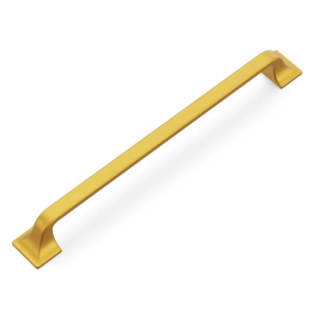 Brushed Golden Brass 8-13/16" Modern Cabinet Handles