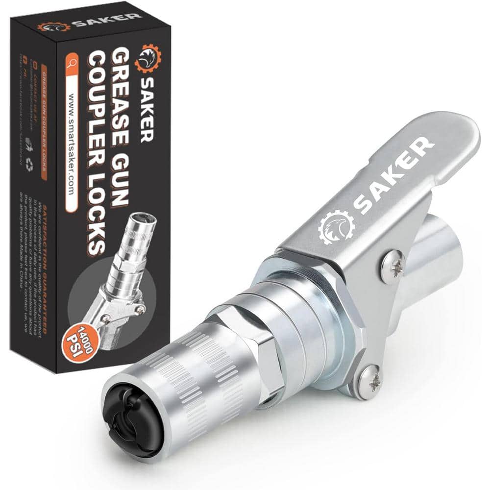 Quick Release Locking Grease Gun Coupler (1-Piece)
