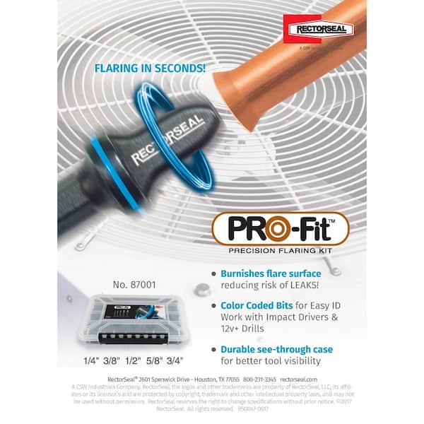 RectorSeal PRO-Fit Precision Flaring Kit 87001 - The Home Depot