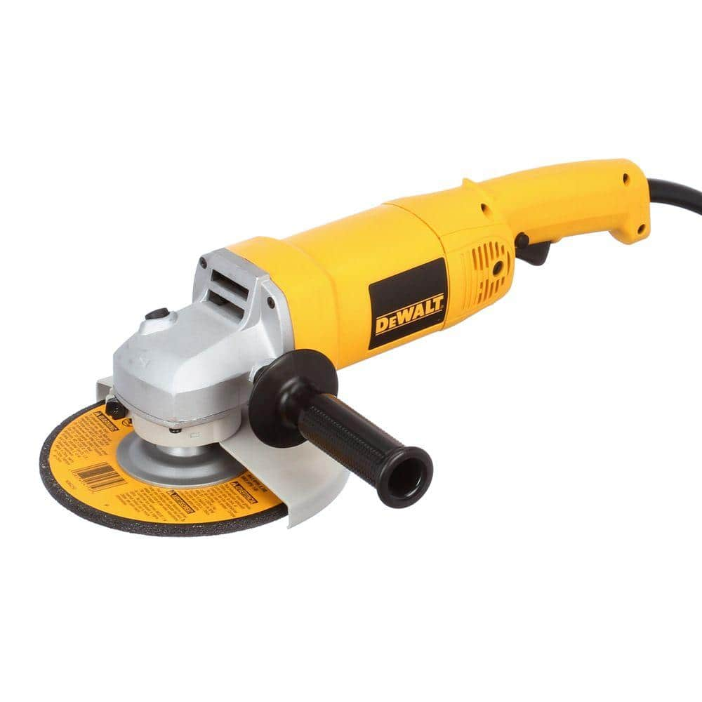 DEWALT 13 Amp in. Heavy Duty Angle Grinder with Bag and Wheels DW840K  The Home Depot