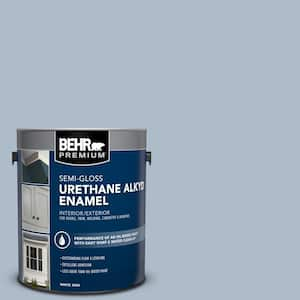 1 gal. #PPU15-16 Simply Blue Urethane Alkyd Semi-Gloss Enamel Interior/Exterior Paint