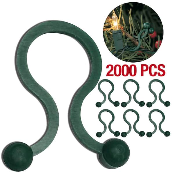 LITES-UP Heavy Duty Christmas Tree Branch Light and Ornament Hanger (2000-Pack)