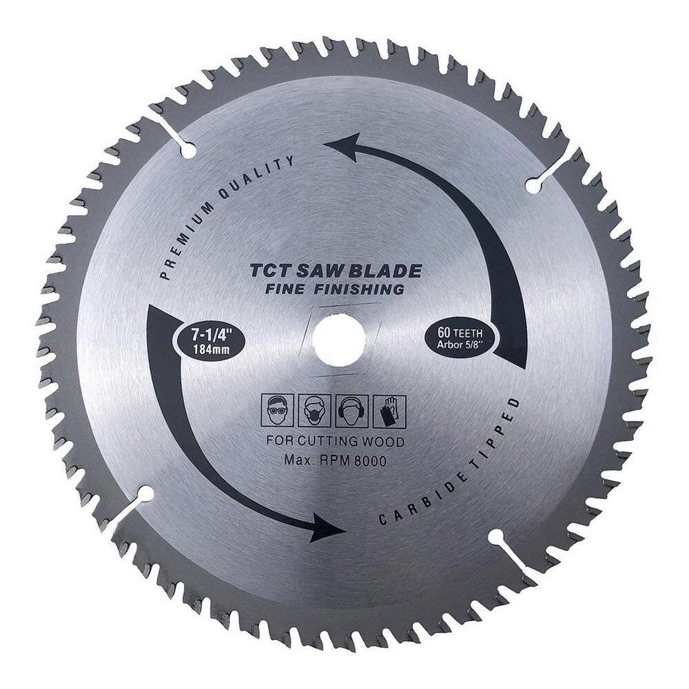 7-1/4 in. 60-Tooth Wood Cutting Circular Saw Blade ATB Anti-Kickback Shoulder Expansion Slot Power Tool Accessory price history on PriceWatchPro