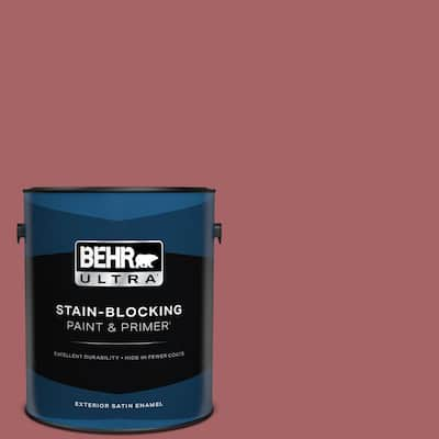 1 gal. #PPU1-06 Rose Marquee Satin Enamel Exterior Paint & Primer