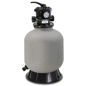 16 in. 200 sq.ft. Swimming Pool Sand Filter with 7-Way Valve Port