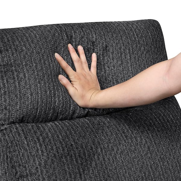 Lazzara Glendale 71 in. W Slope Arm Microfiber Rectangle Manual
