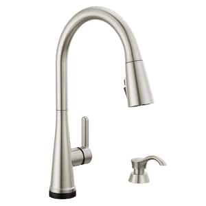 Greydon Touch2O with Touchless Technology Single-Handle Pull Down Sprayer Kitchen Faucet in Spotshield Stainless