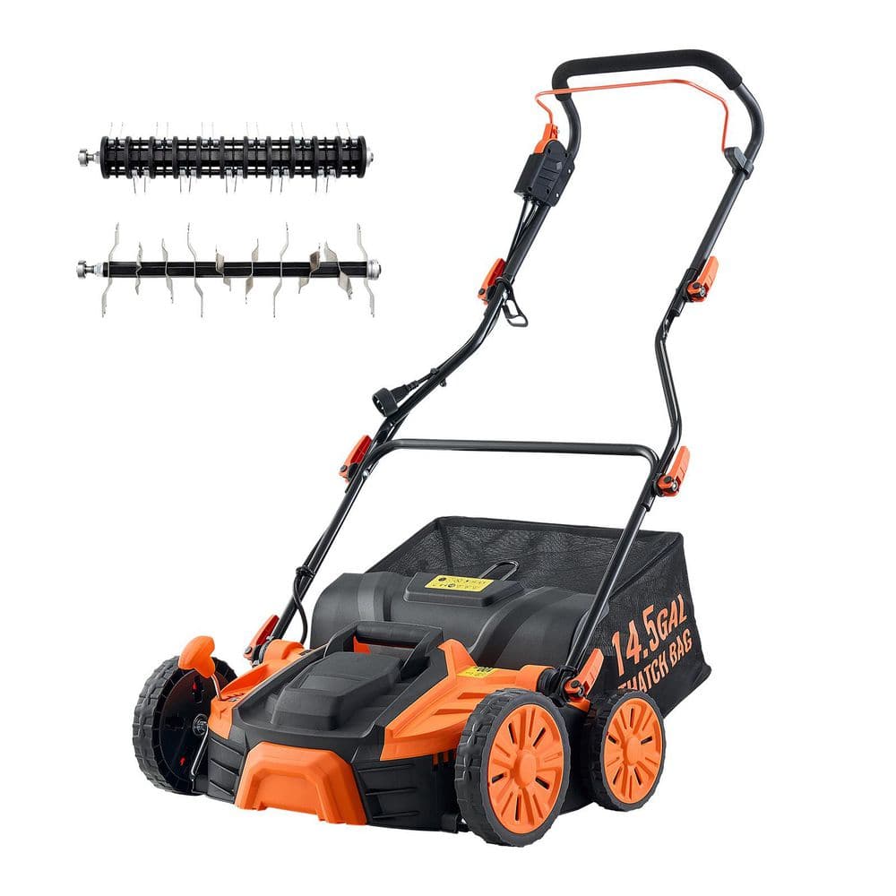 SVOPES 2-in-1 Electric Lawn Dethatcher and Scarifier, 16 in. 15A