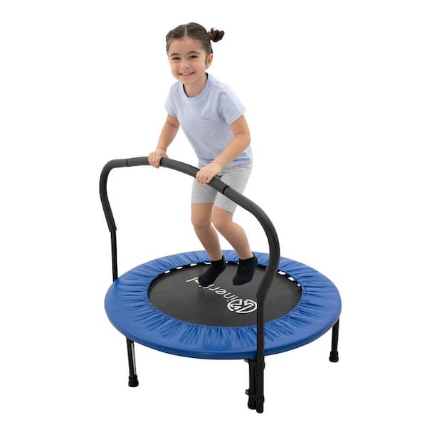 onderbreken kort astronomie Reviews for Kinertial 36 in. Fitness Trampoline with Handle for  Indoor/Outdoor Workout, Maximum Load 220 lbs. | Pg 1 - The Home Depot