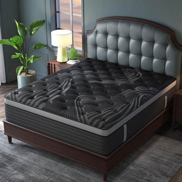 LuckyLotus Queen Medium Firm Memory Foam Hybrid 12 in. Mattress