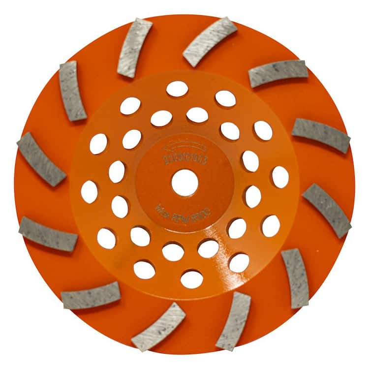 RIDGID 7 in. 12-Segment Turbo Cup Grinding Wheel