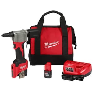 M12 12-Volt Lithium-Ion Cordless Rivet Tool Kit with (2) 1.5Ah Batteries and Charger