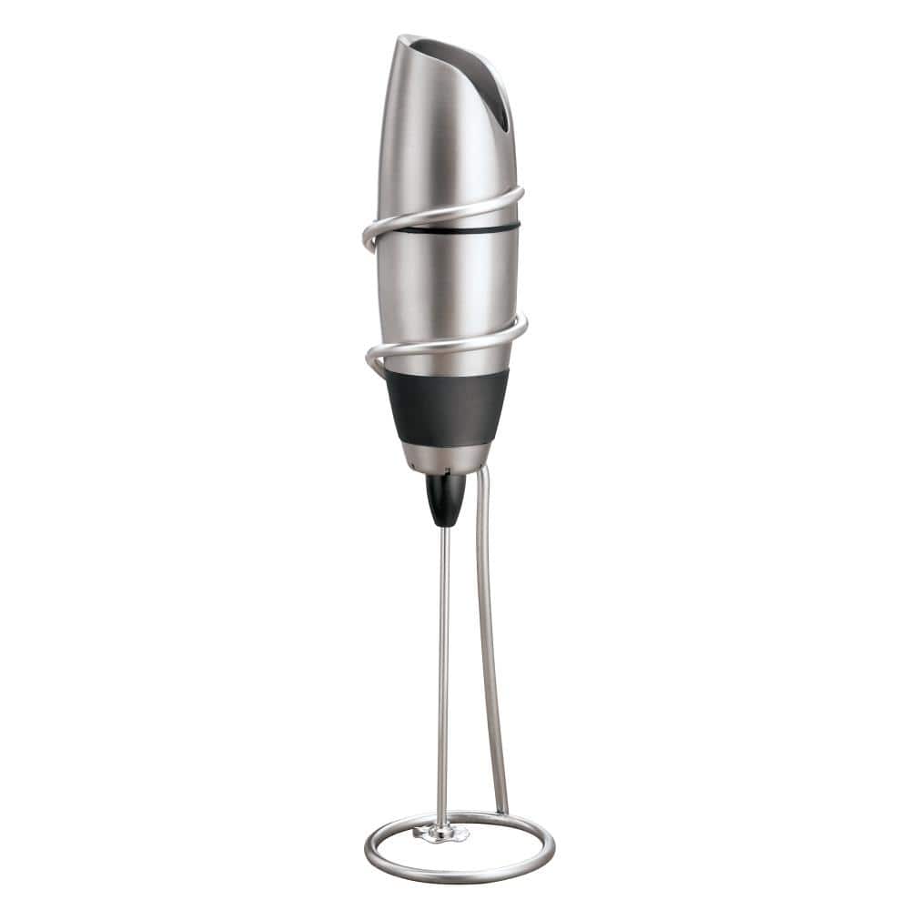 Zulay Kitchen Electric Milk Frother, Batteries Not Included, Black w/Stand.  NEW