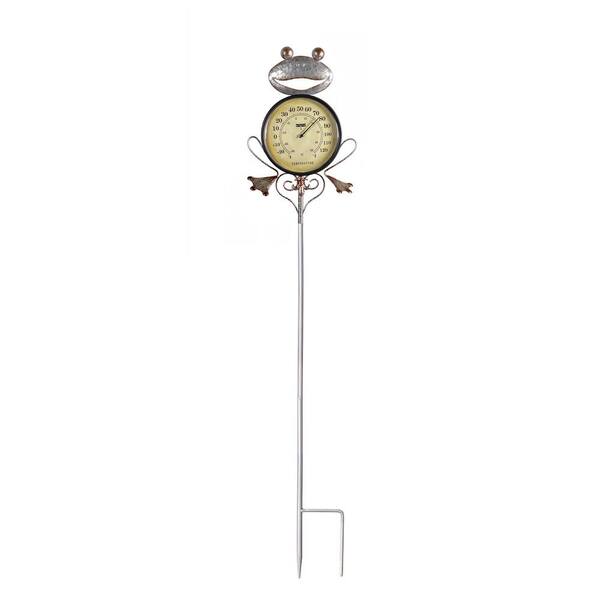 Evergreen Regenmesser Mit Thermometer – Gartenstecker, Ca. 81 Cm Hoch, Wetterfestes Dekor