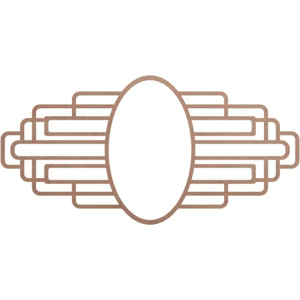Ekena Millwork 28 in. x 10.25 in. x 0.375 in. Wood Medallion Moulding
