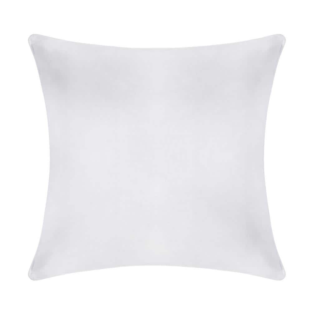 White Velvet 18" Square Hypoallergenic Throw Pillow