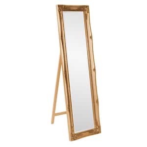 Oversized Antique Gold Wood Beveled Glass Bohemian Classic Mirror (66 in. H X 18 in. W)