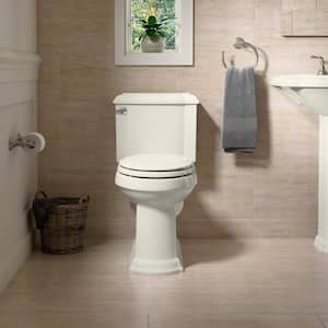 Devonshire 12 in. Rough In 2-Piece 1.28 GPF Single Flush Elongated Toilet in Biscuit Seat Not Included