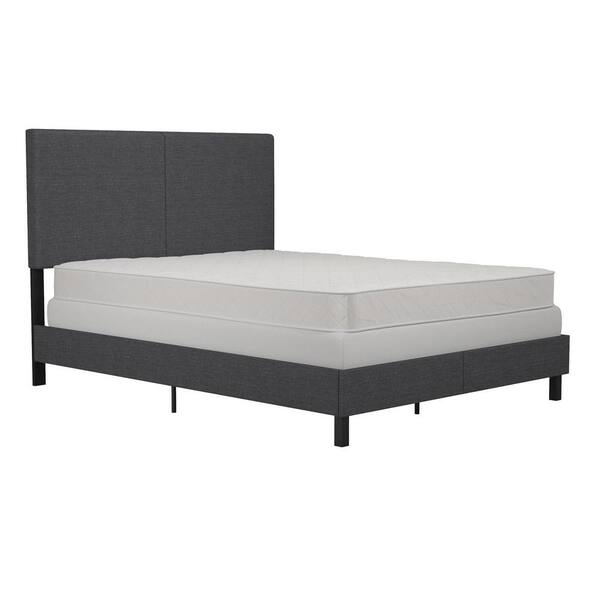 DHP Jessie Gray Linen Upholstered Queen Bed