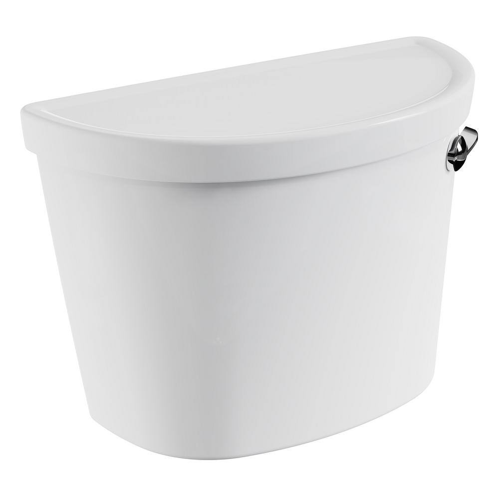 White Ceramic Right-Hand Trip Lever Toilet Tank