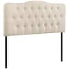 MODWAY Annabel Full Upholstered Fabric Headboard In Ivory MOD-5156-IVO ...