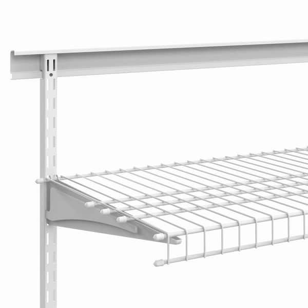 吊るし棚 ClosetMaid ShelfTrack 72 in. L x 16 in. D White Heavy-Duty Wire