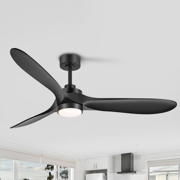 Flashwind Triplex 60 in. Indoor Propeller Black Standard Ceiling