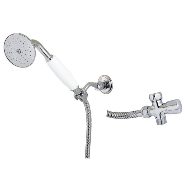Victorian 1-Spray Wall Mount Handheld Shower Head 1.8 GPM in Polished Chrome