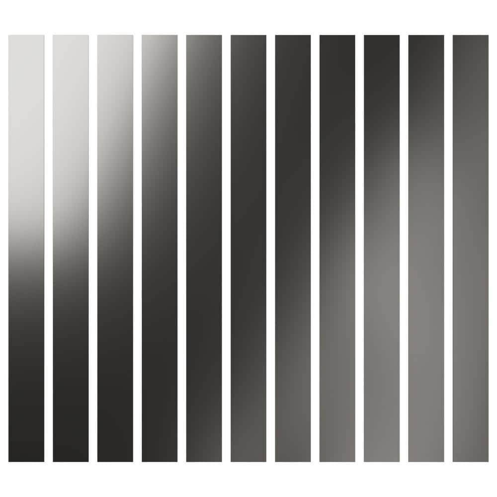 Adjustable Slat Wall 1/8 in. T x 4 ft. W x 4 ft. L Silver Mirror Acrylic Decorative Wall Paneling (11-Pack) price history on PriceWatchPro