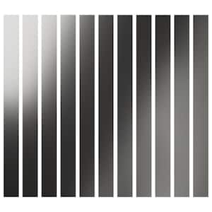 Adjustable Slat Wall 1/8 in. T x 4 ft. W x 4 ft. L Silver Mirror Acrylic Decorative Wall Paneling (11-Pack)