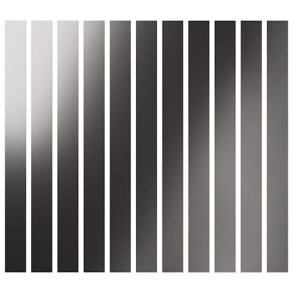 Ekena Millwork Adjustable Slat Wall 1/8 in. T x 4 ft. W x 4 ft. L Silver Mirror Acrylic Decorative Wall Paneling (11-Pack)
