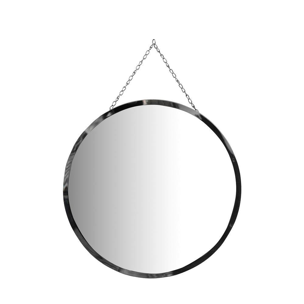 3R Studios Small Round Mirror (14 in. H x 14 in. W) EC0299 The Home Depot